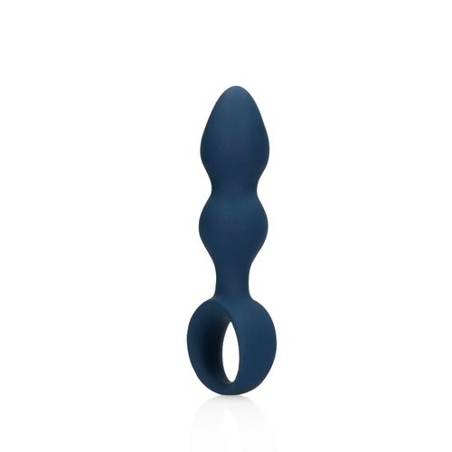 teardrop shaped anal plug   large   baltic blue na Arena.pl