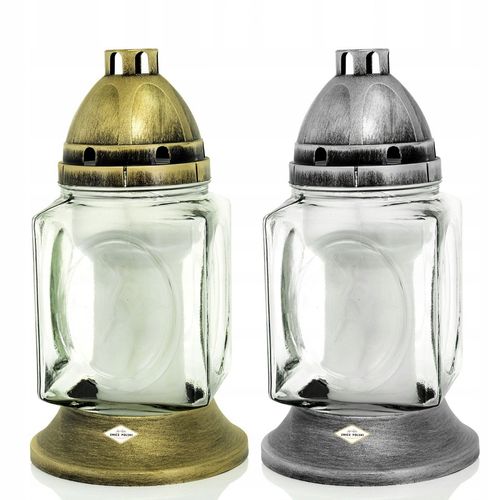 ZNICZ szklany GRAWER KAPLICZKA personalizowany TWÓJ NAPIS dla babci dziadka na Arena.pl