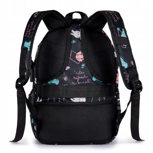 Plecak TORNISTER szkolny dziecięcy pojemny wzory czarny Klasy 1-3 Odblaski na Arena.pl