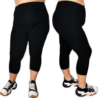 Legginsy 3/4 damskie bambusowe leginsy getry 8XL