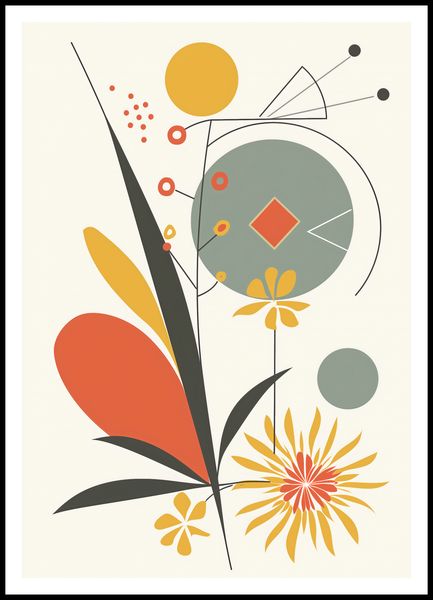 Plakat 70x100cm Geometryczny Ogród zdjęcie 3