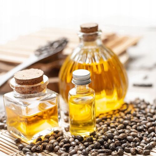 Olej ze słodkich migdałów 500ml i Olej rycynowy 500ml zestaw z pompkami na Arena.pl