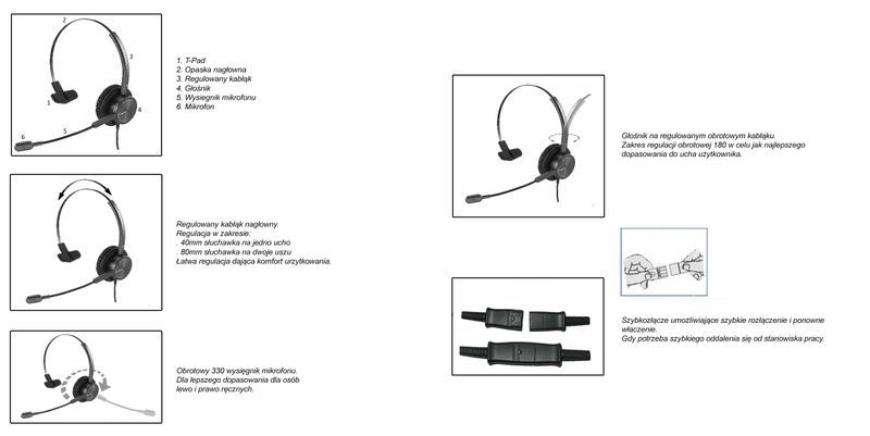 Zestaw słuchawkowy EXCELLENT 8009 zdjęcie 2