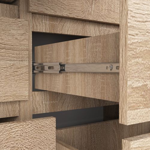 KOMODA K 120 cm 8 SZUFLAD DĄB SONOMA na Arena.pl