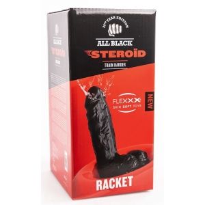 dildo steroid abs18 racket 28 x 9cm all black na Arena.pl