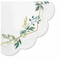 Serwetki papierowe okrągłe liście, 12 szt.