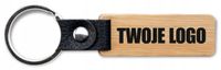 Brelok bambusowy reklamowy gadżet TWOJE LOGO NADRUK GRAFIKA 50 sztuk