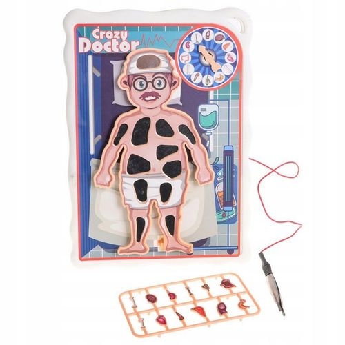 SZALONY LEKARZ GRA ZRĘCZNOŚCIOWA PLANSZOWA OPERACJA MAŁY DOKTOR WOOPIE na Arena.pl