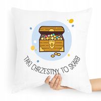 Poduszka Poszewka Dla Chrzestnego Na Prezent Z Nadrukiem Ze Zdjęciem