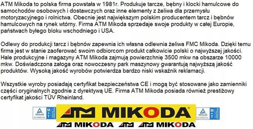 TARCZA HAM PRZOD 340X30 V MIKODA na Arena.pl