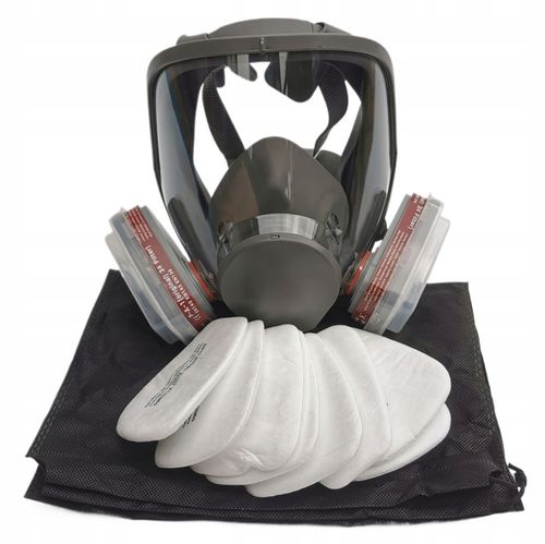 MASKA LAKIERNICZA PEŁNOTWARZOWA TYPu 3M 6800 GAZOWA CHEMICZNA FILTRY x10 na Arena.pl