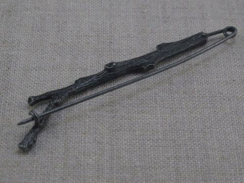 AGRAFKA ozdobna BROSZKA gunmetal [A006] na Arena.pl