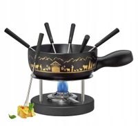 Zestaw do fondue dla 6 osób 10 elementów śred. 22 cm