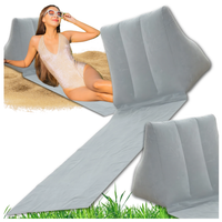 mata plażowa z oparciem  składana leżanka turystyczna