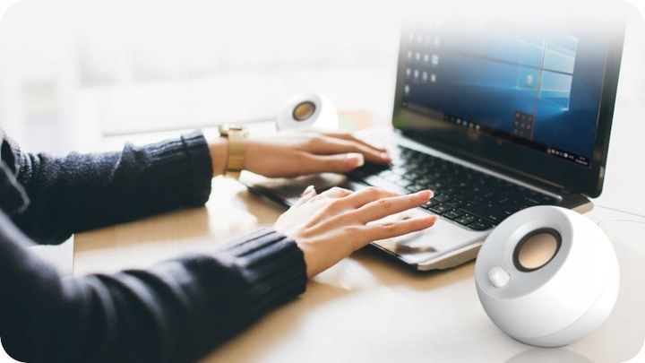 Głośniki komputerowe Creative Pebble 2.0 USB Jack zdjęcie 4