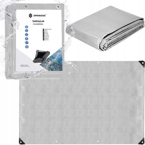 PLANDEKA PLANDEKI 3x4m SZARA WZMACNIANA 260G MOCNE OKRYCIE PŁACHTA na Arena.pl