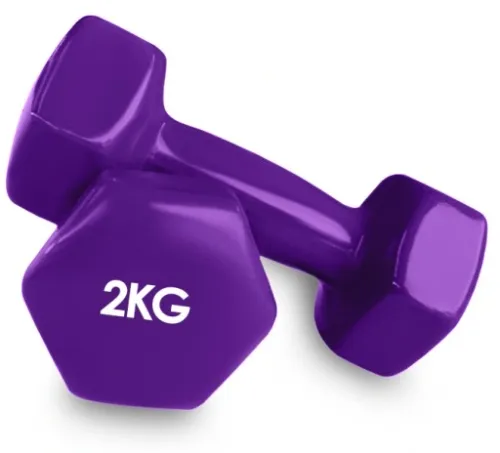 Hantelki hantle bitumiczne do ćwiczeń zestaw 2x2kg na Arena.pl