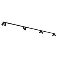 Minimalistyczna lampa natynkowa Mono z regulacją czarna