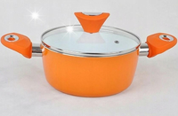 Garnek z pokrywką indukcja gaz 24cm 4.3L czarny MAESTRO MR-4324