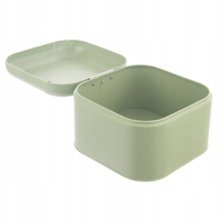 Chlebak metalowy pojemnik na chleb pieczywo zielony 20x20x17cm ORION