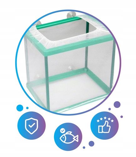 KOTNIK SIATKOWY DO AKWARIUM ROZMIAR S 17x13x15 cm na Arena.pl