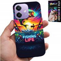 ETUI DO OPPO A60 5G - WZORY WĘDKARSKIE RYBY POŁÓW WĘDKA PLECKI