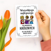 Wszystkiego najlepszego dla biurowych królowych - kartka okolicznościowa