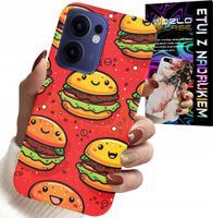 ETUI DO OPPO FIND X5 LITE - SŁODKIE UŚMIECHNIĘTE BURGERY POKROWIEC