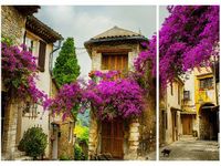 70X50CM STARE MIASTO PROWANSJI DWÓJ OBRAZ NIESYMETRYCZNY