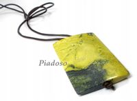 NATURALNY TURKUS ŻÓŁTY PIĘKNY NASZYJNIK