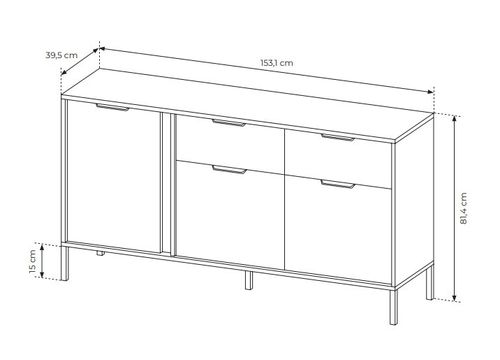 KOMODA Szeroka LARS 3D2S 153 antracyt na Arena.pl