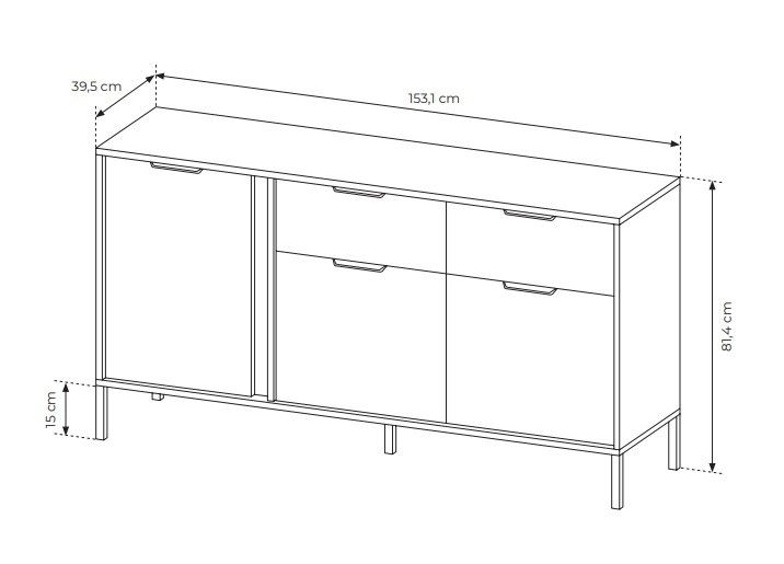 KOMODA Szeroka LARS 3D2S 153 antracyt zdjęcie 7
