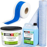 Zestaw Hydroizolacja Folia 12kg Taśma 15m Mata Uszczelniająca 2m Grunt 5l
