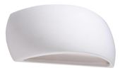 LAMPA ścienna SL.0835 ceramiczna OPRAWA półokrągły kinkiet biały