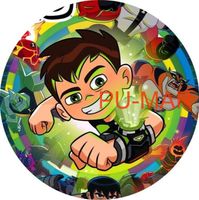 Opłatek na tort Urodziny Ben Then Postać Chłopiec Tekst Gratis 20 cm Gruby