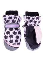 Rękawiczki narciarskie dziewczęce jednopalczaste kotki 14 YOCLUB