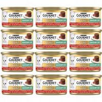 Purina Gourmet Gold Savoury Mokra karma z wołowiną i pomidorem 85g x 12 szt