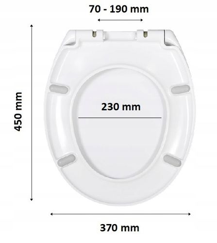 DESKA SEDESOWA WC WOLNOOPADAJĄCA NAJTWARDSZY DUROPLAST DO CERSANIT KOŁO CS na Arena.pl