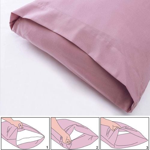 Poszewka na poduszkę 40x80  mikrofibra 2szt Różowy na Arena.pl