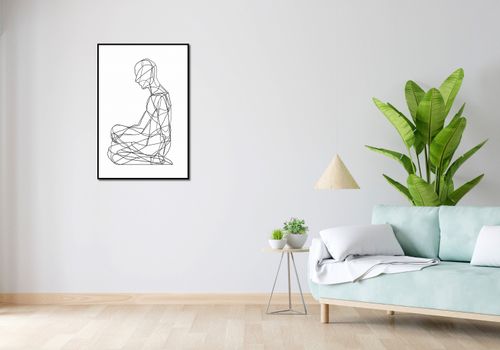 Plakat 61x90,5cm Liniowa Kontemplacja na Arena.pl