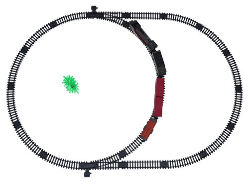 Kolejka Retro Z Funkcją Świateł, Dźwięku I Dymu 138Cm na Arena.pl