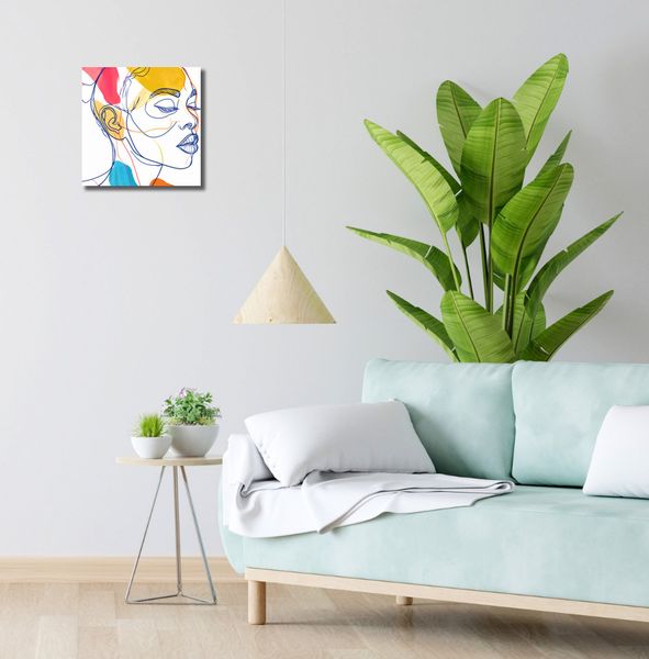 Obraz 30x30cm Wyrazy w Konturach zdjęcie 2