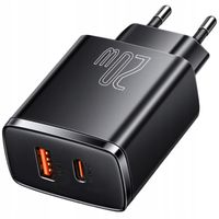 BASEUS SZYBKA ŁADOWARKA DO TELEFONU ZASILACZ USB USB-C TYP-C 20W PD QC 3.0