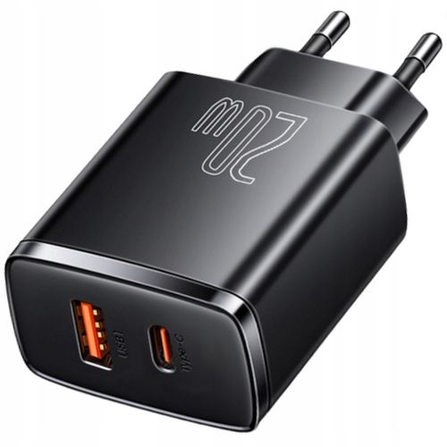 BASEUS SZYBKA ŁADOWARKA DO TELEFONU ZASILACZ USB USB-C TYP-C 20W PD QC 3.0 na Arena.pl