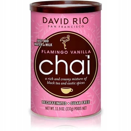 Herbata Chai instant w proszku napój David Rio | Flamingo Vanilla 337g na Arena.pl