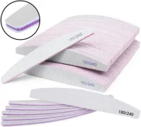 Pilnik Do Paznokci Łódka Zebra 180/240 x 100 SZTUK