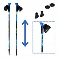 Kije Nordic Walking Viking składane 83-135cm Antishock Clip-On lekkie