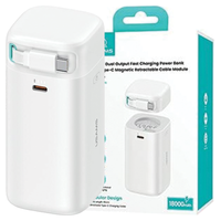 usams powerbank ze zwijanym kablem usb-cretractable 18000 mah pd45w