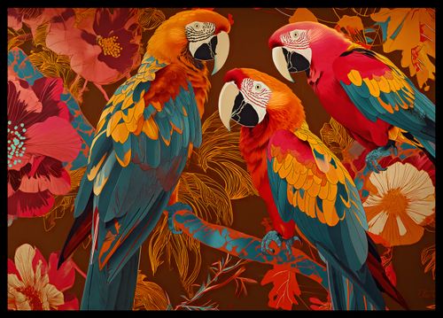 Plakat 59,4x42cm Kolorowe Ary na Arena.pl