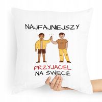 Poduszka Dla Przyjaciela Najlepszy Na Świecie Z Nadrukiem Ze Zdjęciem